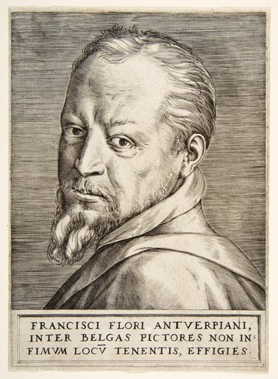 Portrait of Frans Floris by Giulio Bonasone