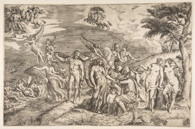 The Judgment of Paris, 16th century by Giulio Bonasone
