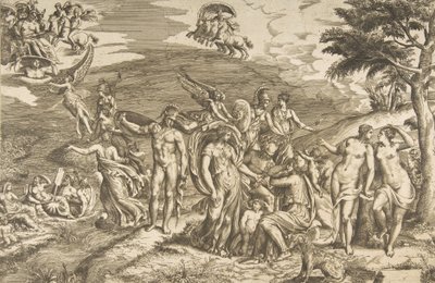 The Judgment of Paris, ca. 1550-60 by Giulio Bonasone