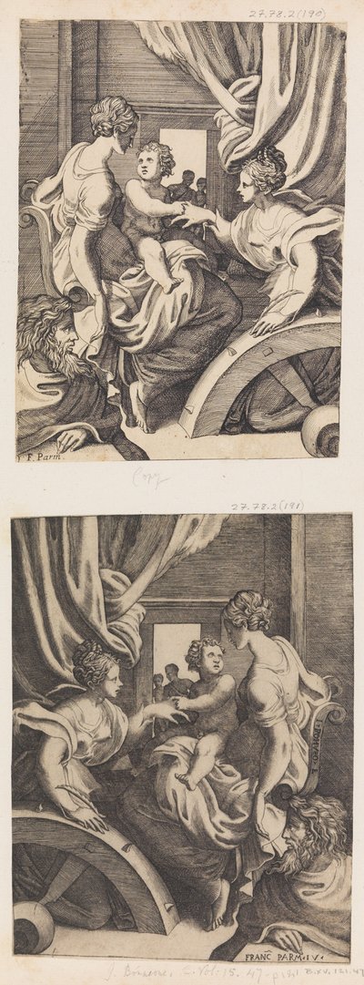 The Mystic Marriage of St. Catherine by Giulio Bonasone
