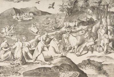 The Rape of Europa, 1546 by Giulio Bonasone