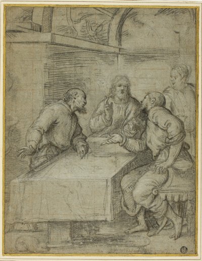 Study for the Supper at Emmaus by Giulio Campi