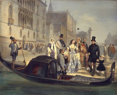 The Tolstoy Family in Venice by Giulio Carlini