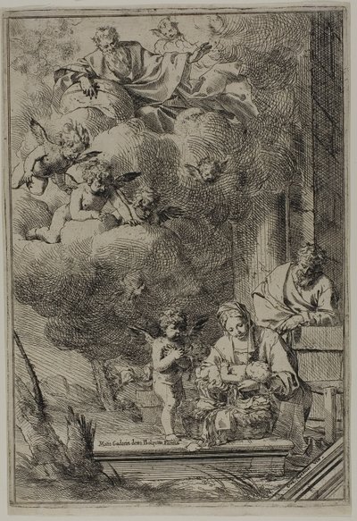Holy Family by Giulio Carpioni