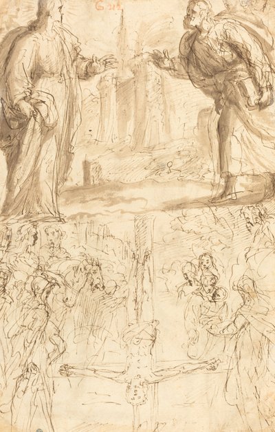 Crucifixion of Saint Peter by Giulio Cesare Procaccini