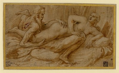 Erotic Scene, after 1524 by Giulio Romano