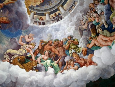 Gods of Olympus by Giulio Romano