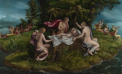 The Infancy of Jupiter by Giulio, Romano