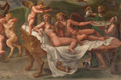 Wedding Feast of Cupid and Psyche (detail) by Giulio Romano