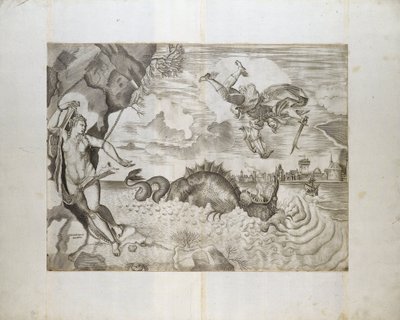 Perseus and Andromeda by Giulio Sanuto