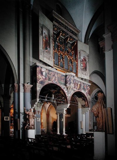 Organ, painted 1546 by Giulio Taraschi