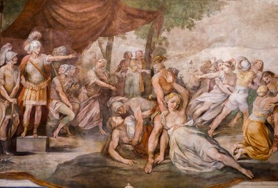Rape of the Sabine Women (detail) by Giuseppe (1568 1640) Cesari