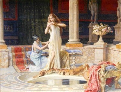 Her Bath by Giuseppe (after) Zocchi