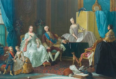 The Family of Don Filippo de Bourbon by Giuseppe Baldrighi