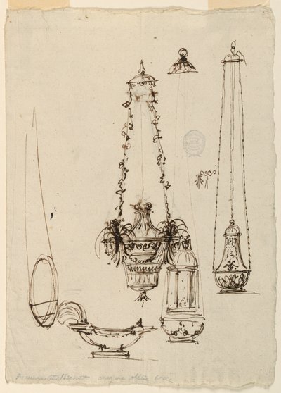 Altar Lamps, Censers, Incense Boat by Giuseppe Barberi