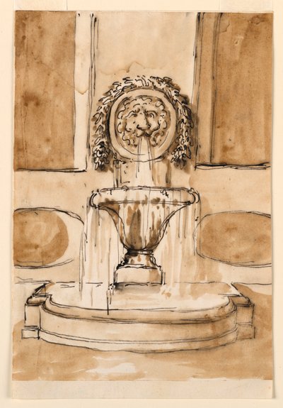 Design for a Wall Fountain by Giuseppe Barberi