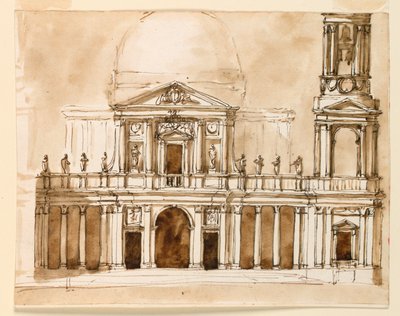Elevation of a Church by Giuseppe Barberi