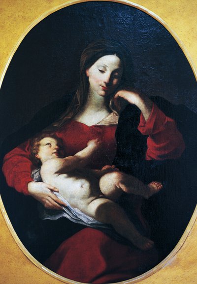 Madonna with child, by Giuseppe Bazzani by Giuseppe Bazzani