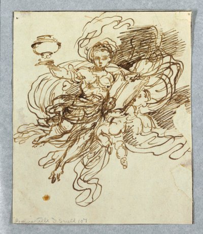 Sketch for a Wall Painting by Giuseppe Bernardino Bison