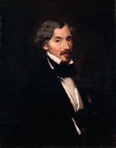 Portrait of Andrea Maffei by Giuseppe Bertini