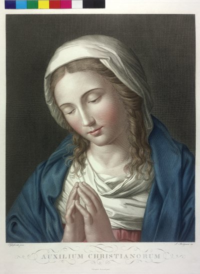 Praying Madonna by Giuseppe Bortignoni