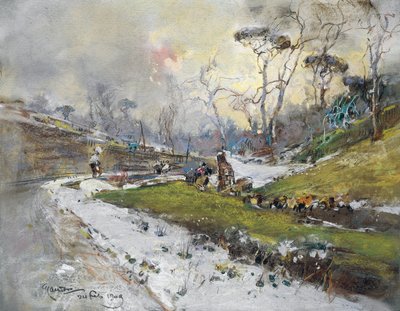 Landscape with Road by Giuseppe Casciaro