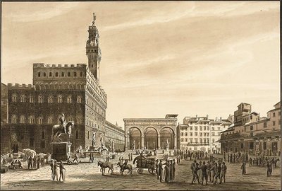 Piazza Signoria by Giuseppe Gherardi