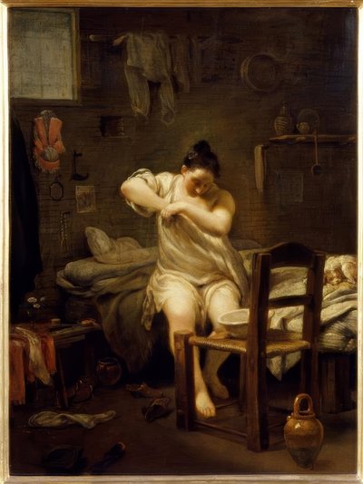 The Flea by Giuseppe Maria Crespi