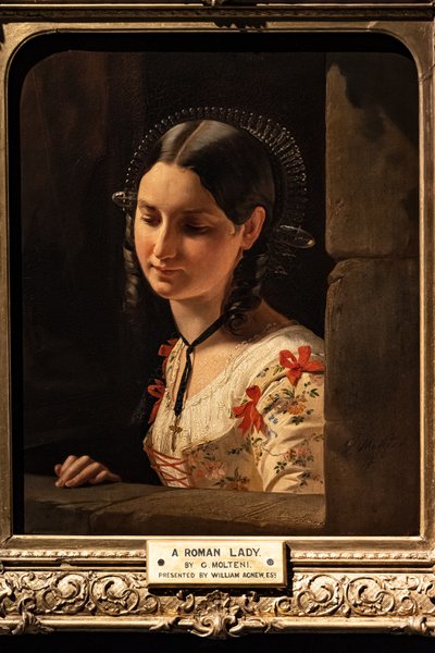 Bust of Woman, Lucia of the Betrothed by Giuseppe Molteni