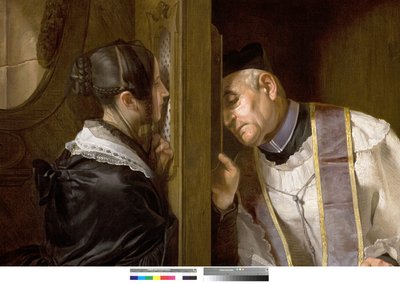 The Confession by Giuseppe Molteni