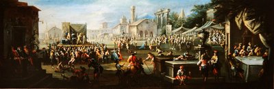 A Village Fair by Giuseppe Moriani