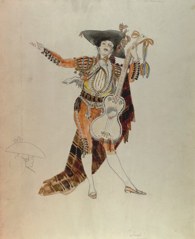 Costume sketch by Giuseppe Palanti