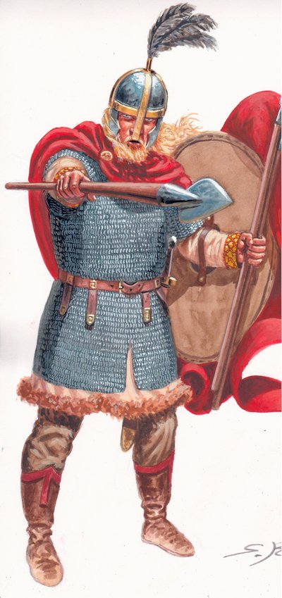 Barbarian leader (Visigoth Goth or Vandal) by Giuseppe Rava