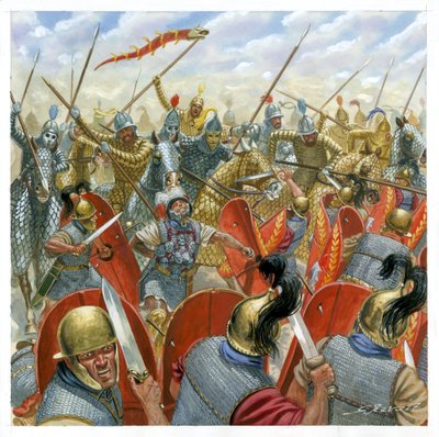 Battle of Carrhae by Giuseppe Rava