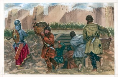 Battle of Dura Europos by Giuseppe Rava