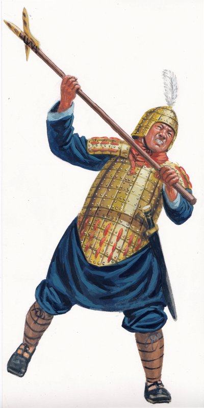 Halberdier of the Emperor Qin Army by Giuseppe Rava