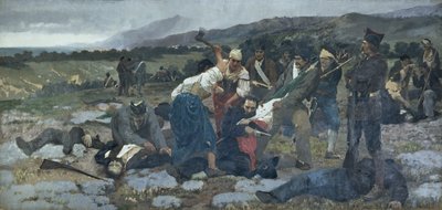 The Death of Carlo Pisacane by Giuseppe Sciuti