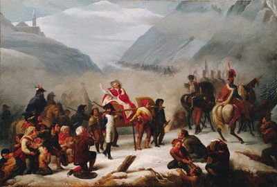 Pope Pius VII Crossing the Alps by Giuseppe Sogni