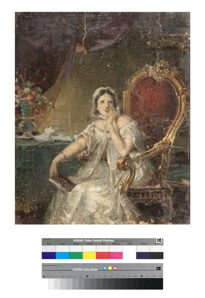 Portrait of a Woman by Giuseppe Tominz