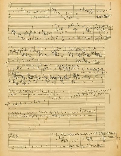 Autograph: Falstaff, Opera in Three Acts by Giuseppe Verdi