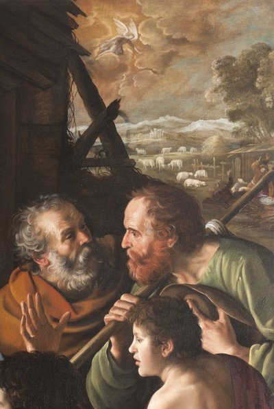 The Nativity (detail) by Giuseppe Vermiglio