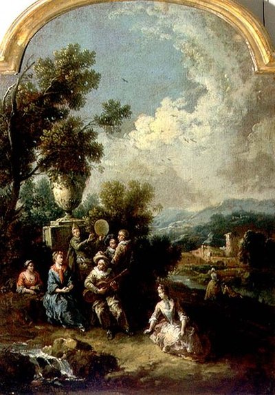 An Open Air Concert by Giuseppe Zais