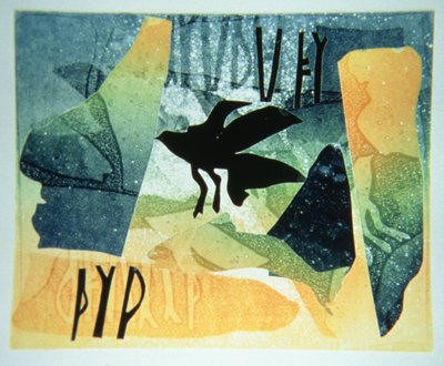 Pictish Raven by Gloria Wallington