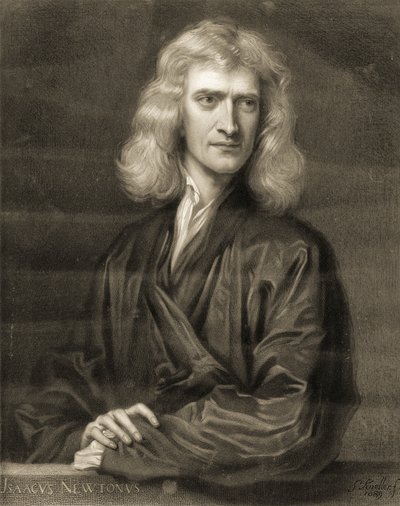 Portrait of Sir Isaac Newton by Godfrey (after) Kneller