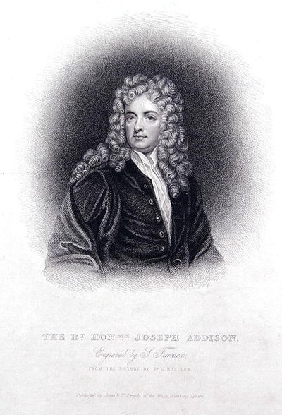 The Rt Hon Joseph Addison by Godfrey (after) Kneller