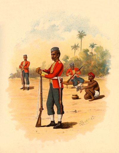 11th Bengal Native Infantry, 1890 by Godfrey Douglas Giles