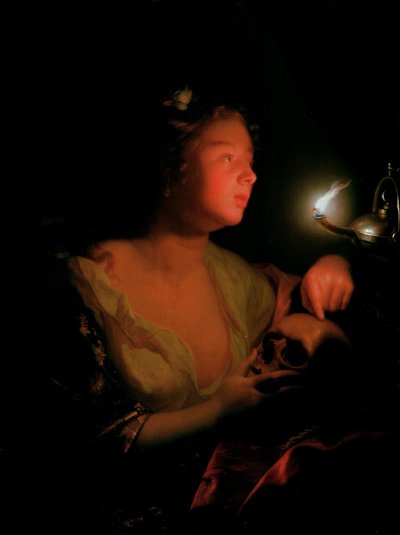 Mary Magdalene Grieving by Godfried Schalcken