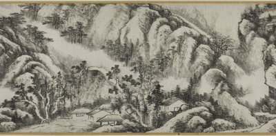 Landscape by Gong Xian