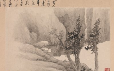 Landscapes with Poems by Gong Xian