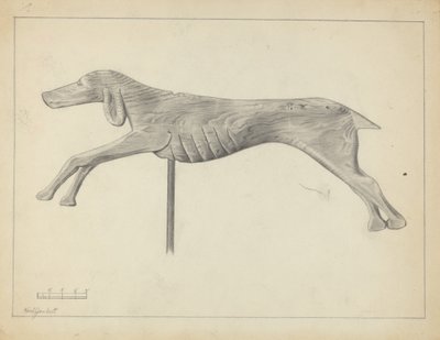 Running Dog Weather Vane by Gordon Sanborn